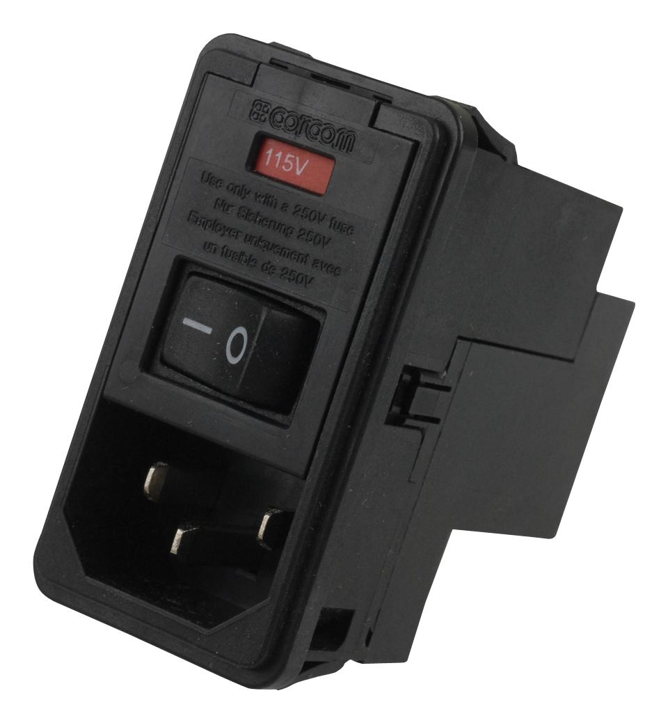 2-6609104-1 IEC FILTER, STANDARD, 10A, 250VAC, QC TE CONNECTIVITY