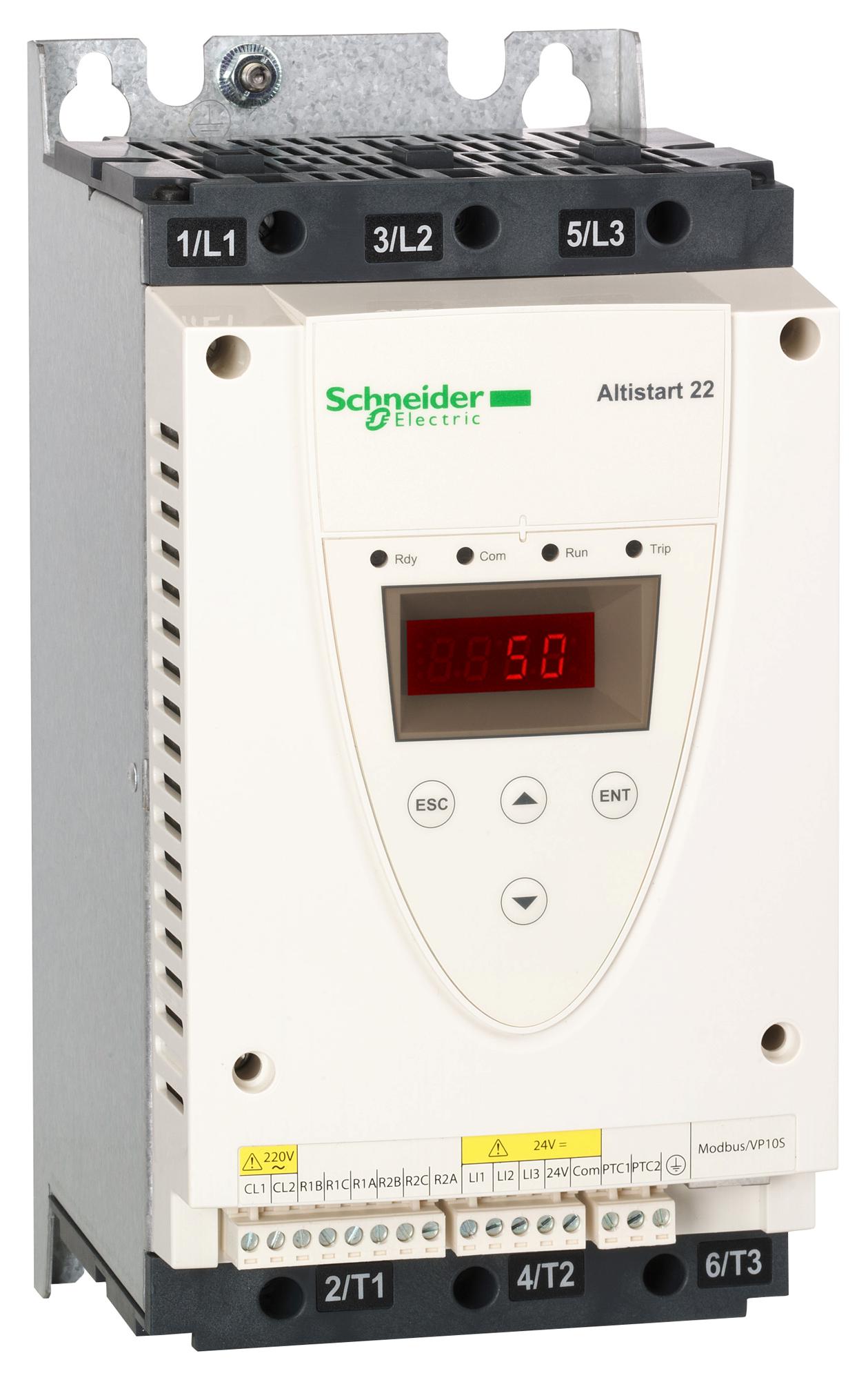 ATS22D47S6 SOFT STARTER, 3-PH, 47A, 30KW, 600VAC SCHNEIDER ELECTRIC