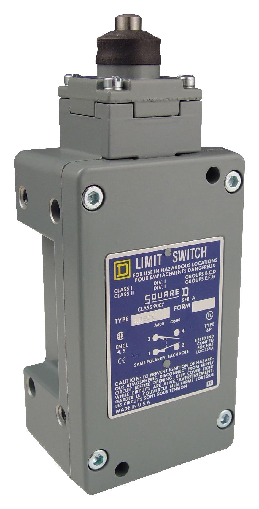 9007CR53E LIMIT SW, TOP PLUNGER, SPDT-DB, 6A, 120V SCHNEIDER ELECTRIC