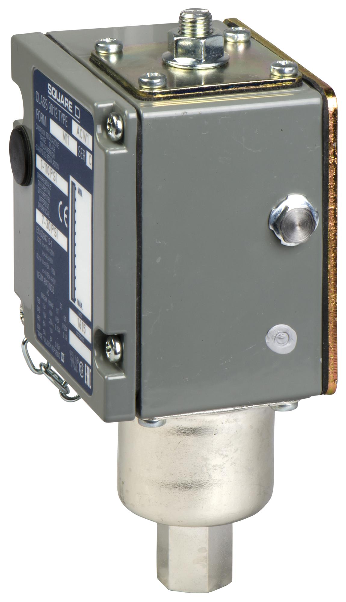 ACW1M119012 PRESSURE SWITCH, SPST-CO, 9.6BAR, PANEL TELEMECANIQUE SENSORS