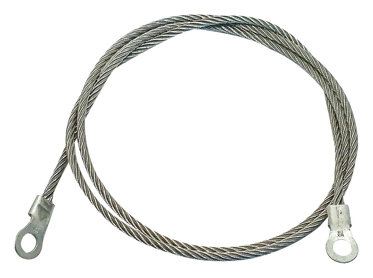 AI-000505-60. GROUND CORD, M6 LUG-M6 LUG, 1.52M MUELLER ELECTRIC