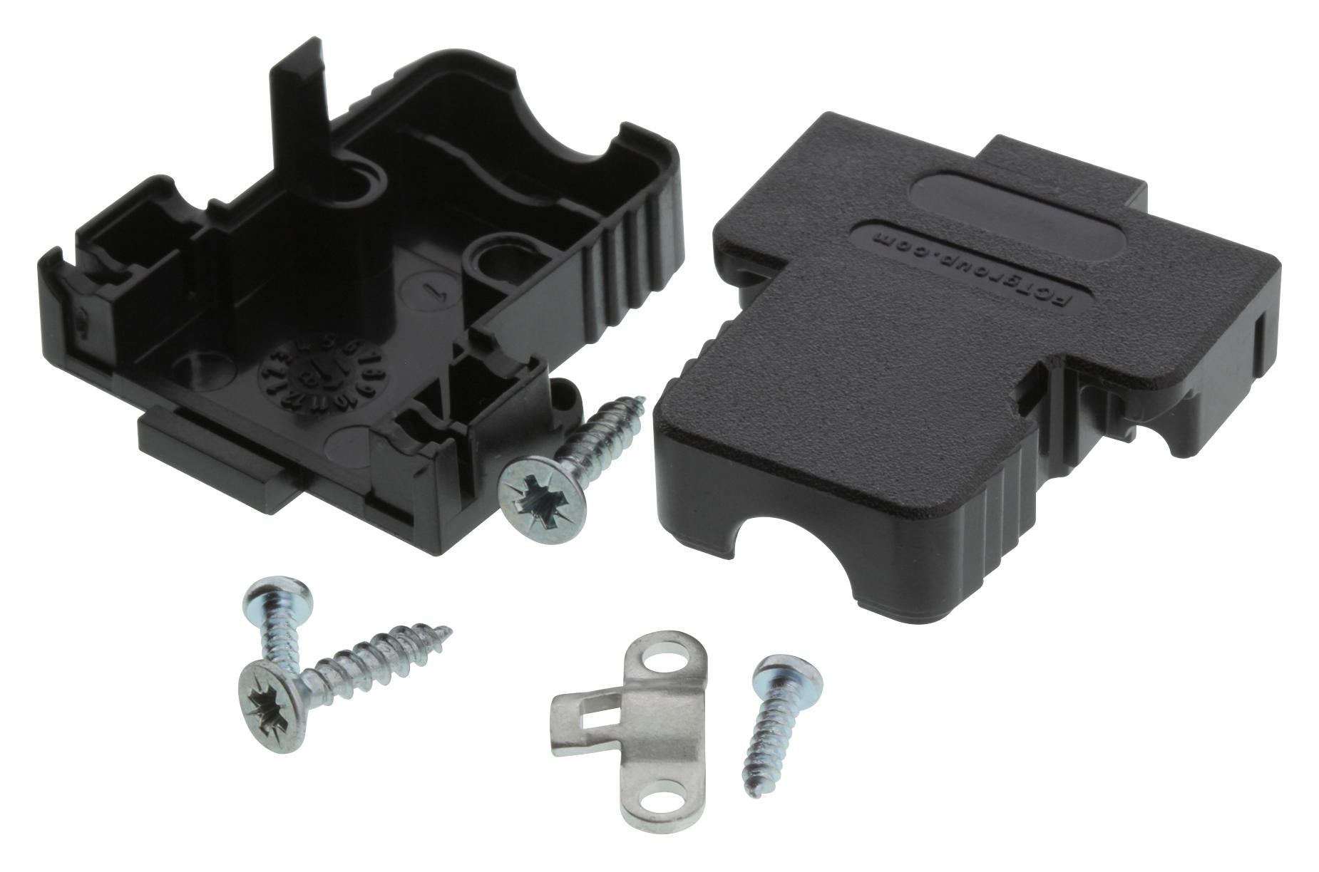 173111-0019 D-SUB BACKSHELL, DE, 180DEG, ABS/PC MOLEX / FCT