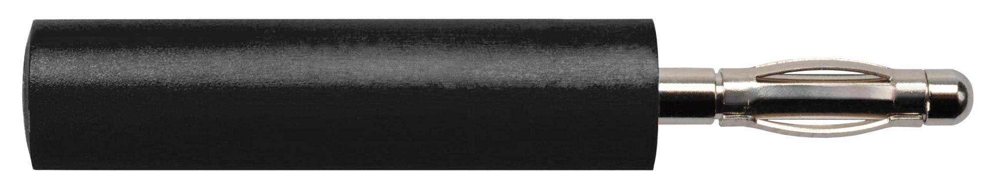 A 20-40 S NI / SW ADAPTER, BANANA, PLUG, 10A, BLK, SOLDER SCHUTZINGER