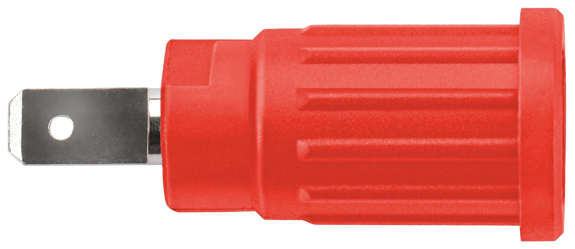 SEPB 6451 NI / RT CONN, BANANA, JACK, 24A, RED SCHUTZINGER