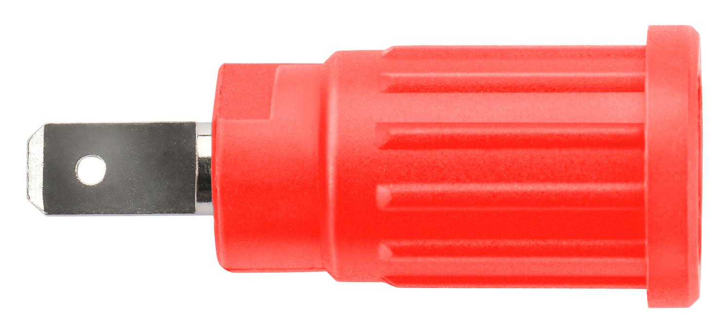 SEPB 7089 NI / RT CONN, BANANA, JACK, 24A, RED SCHUTZINGER