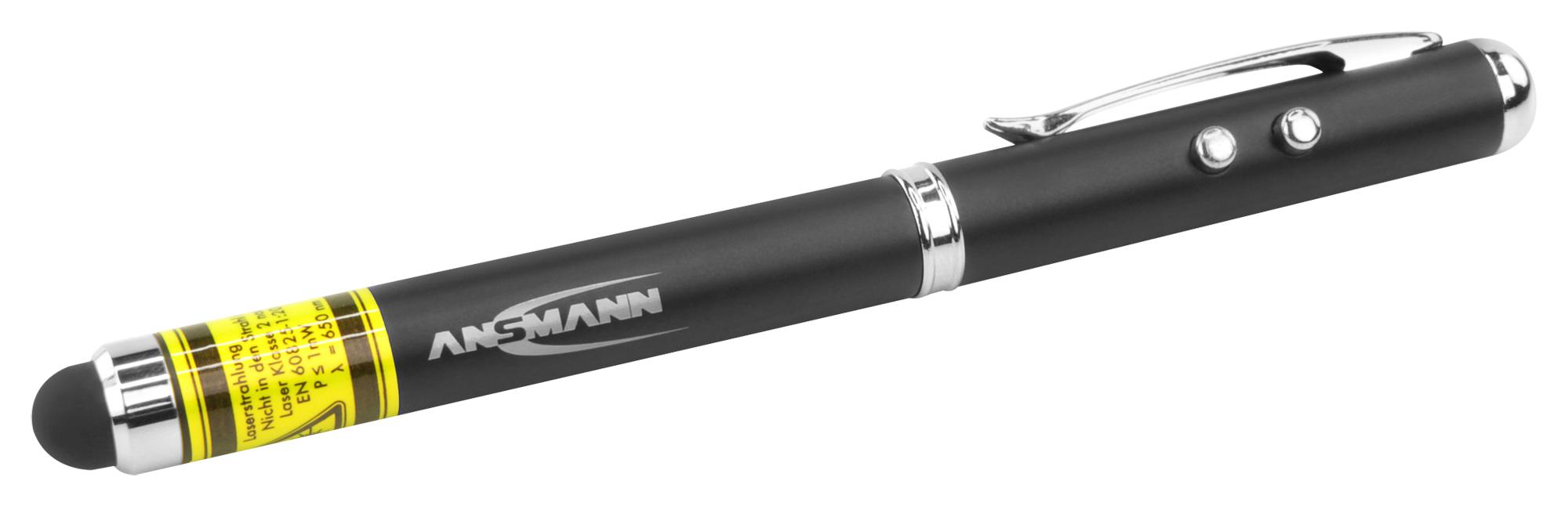 1600-0271 TOUCH SCREEN STYLUS 4-IN-1, LED PENLIGHT ANSMANN