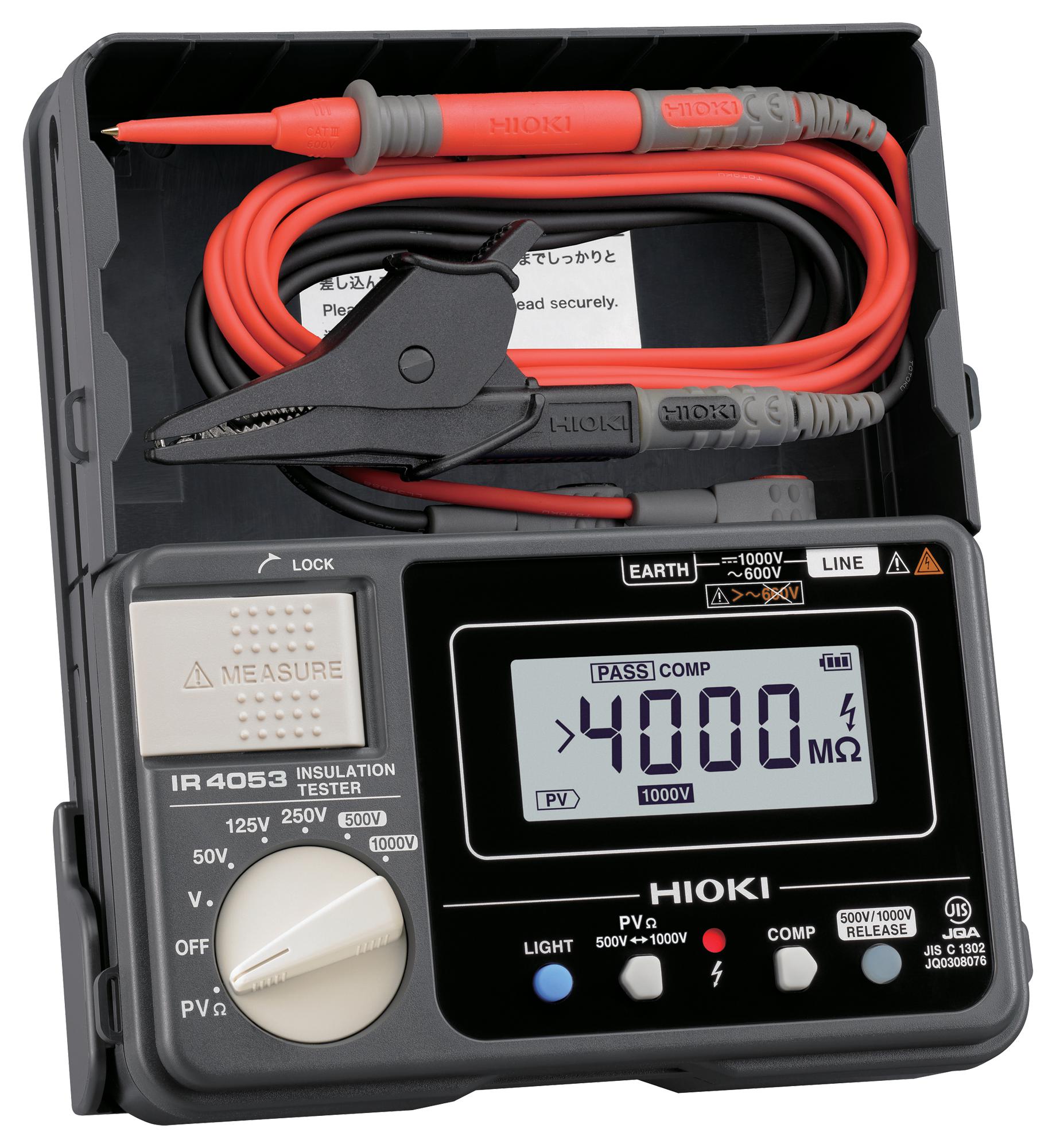 IR4053-10 INSULATION TESTER, 4GOHM, 1KV, 600G HIOKI