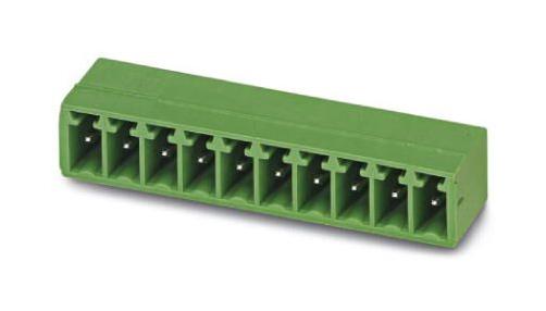 MC 1,5/ 7-G-3,81 BK TERMINAL BLOCK, HEADER, R/A, 7WAY, TH PHOENIX CONTACT