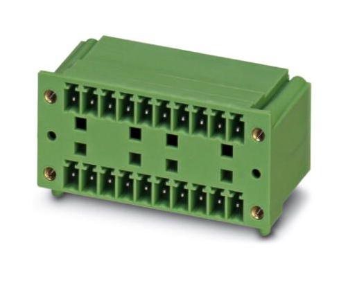 MCD 1,5/ 3-G1F-3,81 TERMINAL BLOCK, HEADER, R/A, 3WAY, TH PHOENIX CONTACT