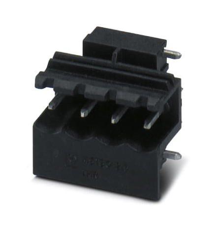 MSTBO 2,5/ 4-G1R THRR44 BK TERMINAL BLOCK, HEADER, R/A, 4WAY, TH PHOENIX CONTACT