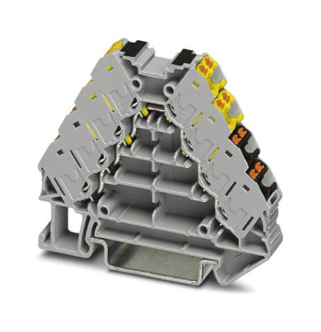 PTRV 4-FE  /YEBK POTENTIAL DISTRIBUTOR, 16WAY, 14AWG, GRY PHOENIX CONTACT