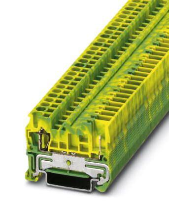 ST 2,5/ 1P-PE DINRAIL TERMINAL BLOCK, 2WAY, 12AWG PHOENIX CONTACT