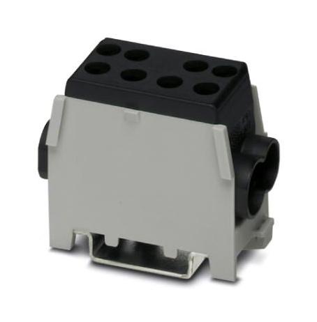 UDB 2X35/25 BK DIN RAIL TB, TRUNK LINE, 4WAY, 2AWG PHOENIX CONTACT
