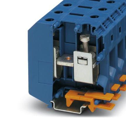 UKH  50 BU DINRAIL TERMINAL BLOCK, 2WAY, 0AWG, BLU PHOENIX CONTACT