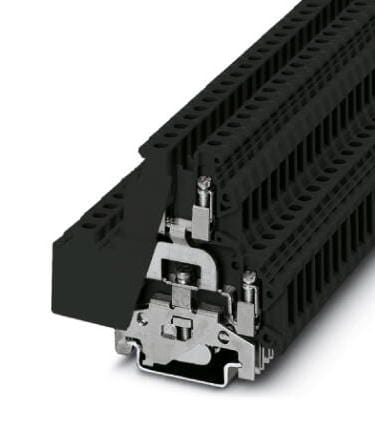 UKKB  5-PE BK DIN RAIL TB, GROUND, 4WAY, 12AWG PHOENIX CONTACT