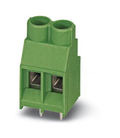 MKDS 5/ 3-6,35 BK ANG.SCHR. TB, WIRE TO BRD, 3POS, 10AWG, BLK PHOENIX CONTACT