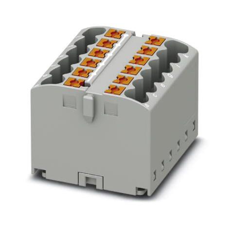 PTFIX 12X2,5-G GY TB, DISTRIBUTION BLOCK, 12P, 12AWG, GREY PHOENIX CONTACT