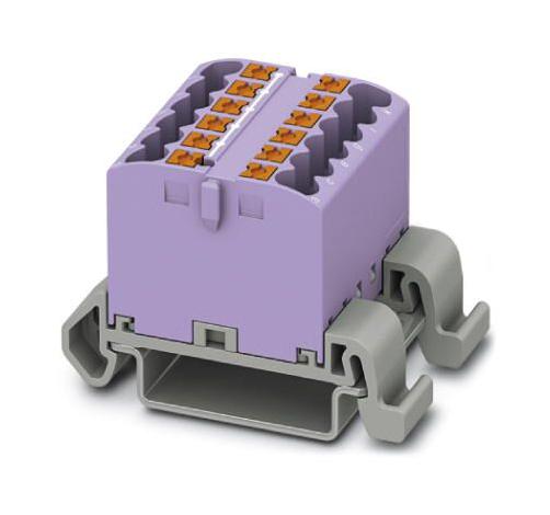 PTFIX 12X2,5-NS35A VT TB, DISTRIBUTION BLOCK, 12P, 12AWG, VIO PHOENIX CONTACT