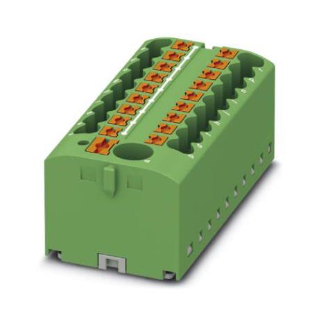 PTFIX 6/18X2,5-G GN TB, POWER DISTRIBUTION, 19P, 12AWG, GRN PHOENIX CONTACT