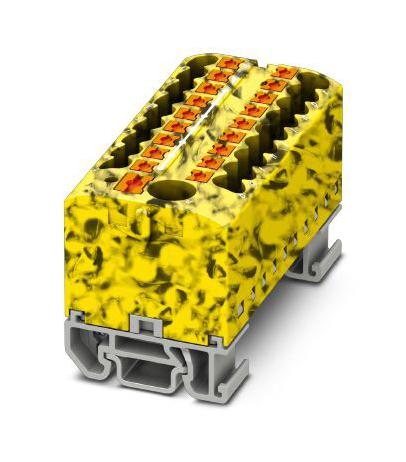 PTFIX 6/18X2,5-NS15A-FE TB, POWER DISTRIBUTION, 19P, 12AWG, B/Y PHOENIX CONTACT