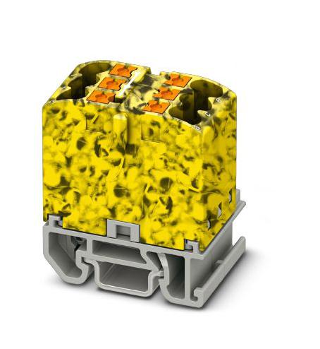 PTFIX 6X2,5-NS15A-FE TB, POWER DISTRIBUTION, 6P, 12AWG, B/Y PHOENIX CONTACT