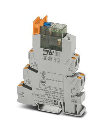 PLC-RPT-120UC/21HC/MS POWER RELAY, SPDT, 120VAC, 10A, DIN RAIL PHOENIX CONTACT