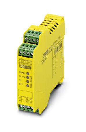 PSR-SPP- 24UC/ESM4/2X1/1X2 SAFETY RELAY, DPST-NO/SPST-NC, 24V, 6A PHOENIX CONTACT