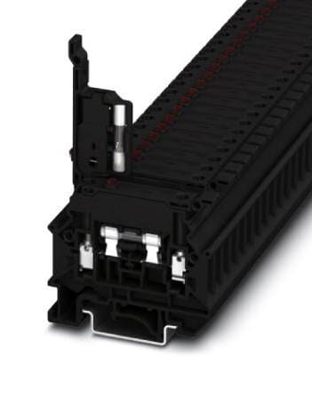 UK 5-HESILED 24 N FUSE MODULAR TB, 2WAY, 10AWG, BLACK PHOENIX CONTACT