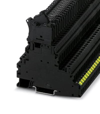 UT 4-PE/L/HESILED 60 (5X20) FUSE MODULAR TB, 5WAY, 10AWG, BLACK PHOENIX CONTACT