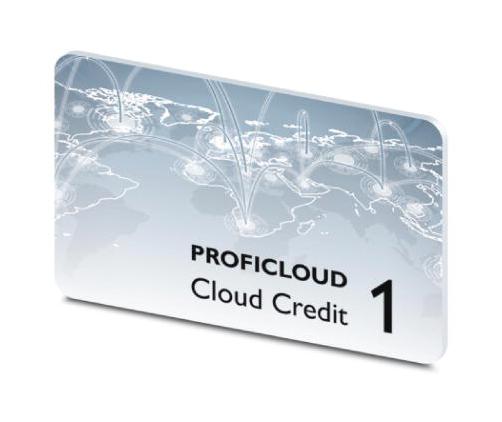 CLOUD CREDIT-1 RUNTIME LICENSE, PROFICLOUD PHOENIX CONTACT