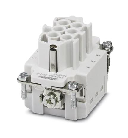 HC-B06-I-TPT-F CONTACT INSERT, SOCKET, 6+PE, 2R, B6 PHOENIX CONTACT