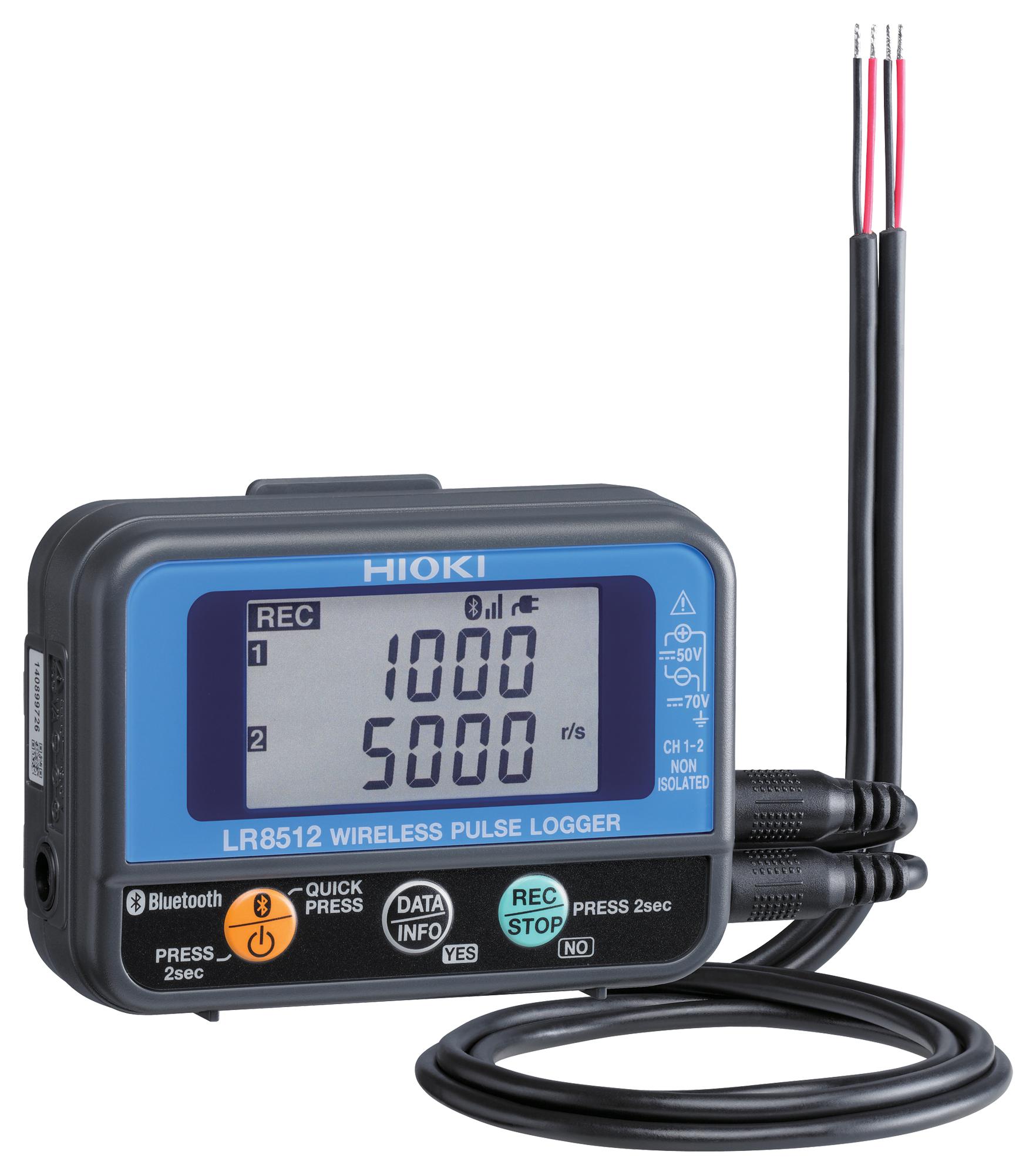 LR8512 WIRELESS PULSE DATA LOGGER, 2-CH HIOKI