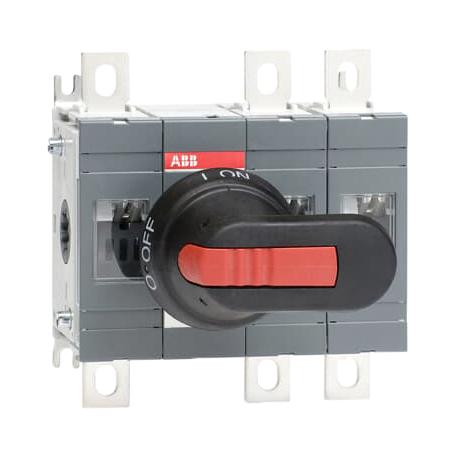 OT160EV12P LOAD BREAK SWITCH, 3 POLE, 160A, 415V ABB