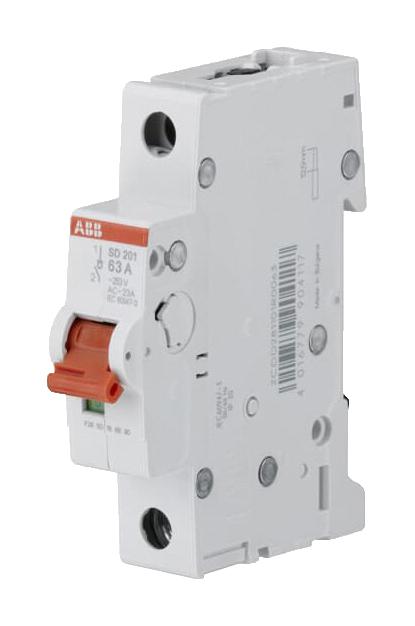 SD201/50 LOAD BREAK SWITCH, 1 POLE, 50A, 253V ABB