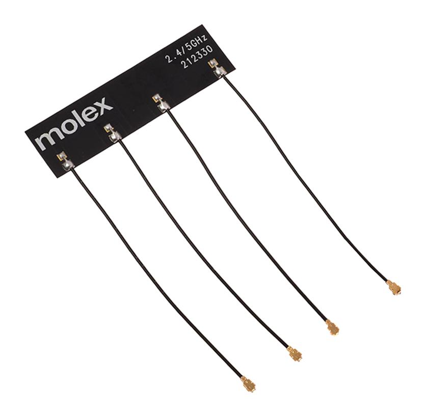 212330-0200 MIMO WIFI ANTENNA, 5.15-5.85GHZ, 3.9DBI MOLEX