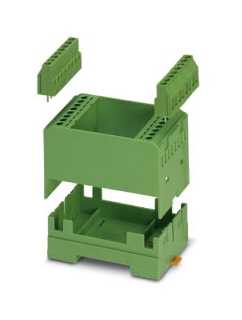 EMG 45-LG/SET ELECTRONIC HOUSING SET, 16POS, PC, GREEN PHOENIX CONTACT