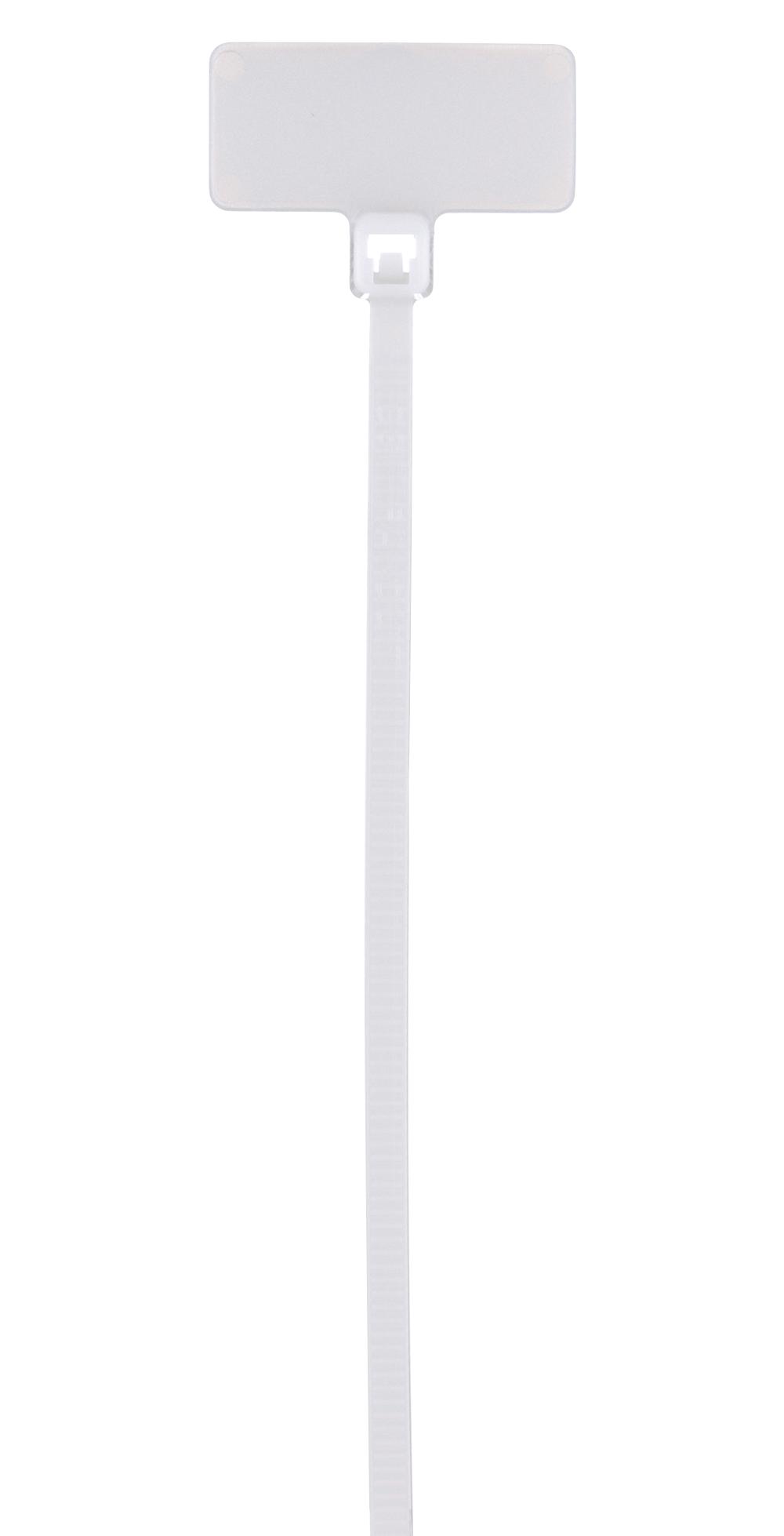 PLF1M-M10 MARKERTIE,FLAG,MIN,4.3IN,WHT,PK1000 PANDUIT