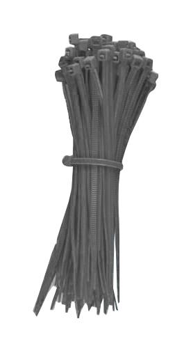PELB0153 CABLE TIE, NYLON 6.6, 100MM, GREY, PK100 PRO ELEC