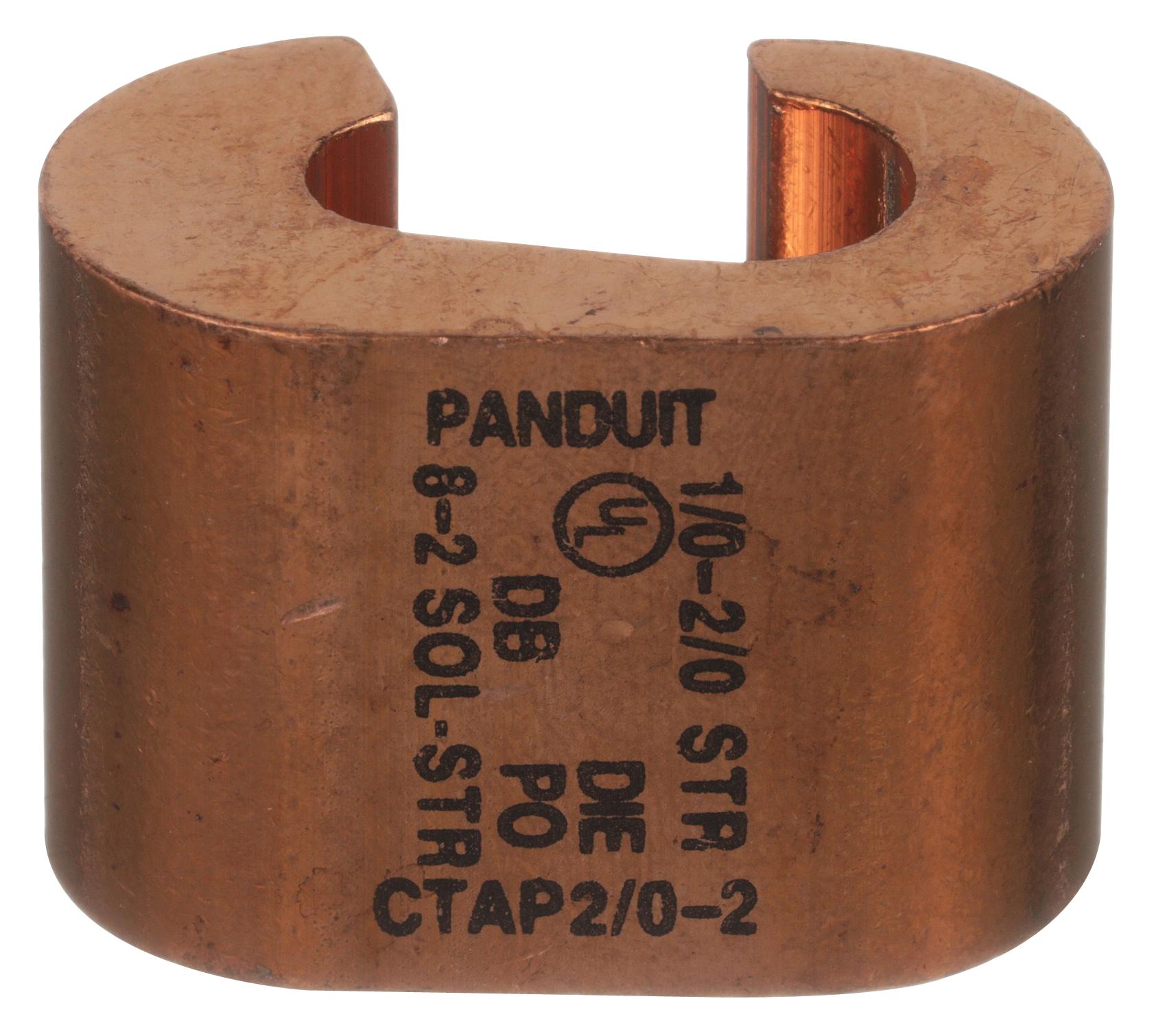 CTAP2/0-2-X COMPRESSION TAP, CU, 2/0AWG RUN/2AWG TAP PANDUIT