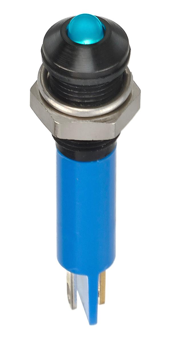 Q6P1BXXB02E LED PANEL INDICATOR, BLUE, 6MM, 3.8V APEM