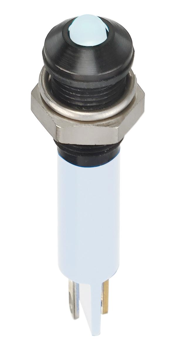 Q6P1BXXW12E LED PANEL INDICATOR, WHITE, 6MM, 12VDC APEM