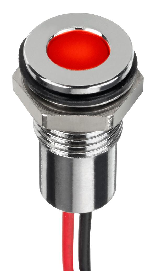 Q8F5CXXHR110E LED PANEL INDICATOR, RED, 8MM, 110VAC APEM