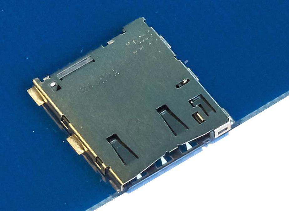 KP13B-SF-PEJ(800) MEMORY SOCKET, NANO SIM, PUSH-PUSH HIROSE(HRS)