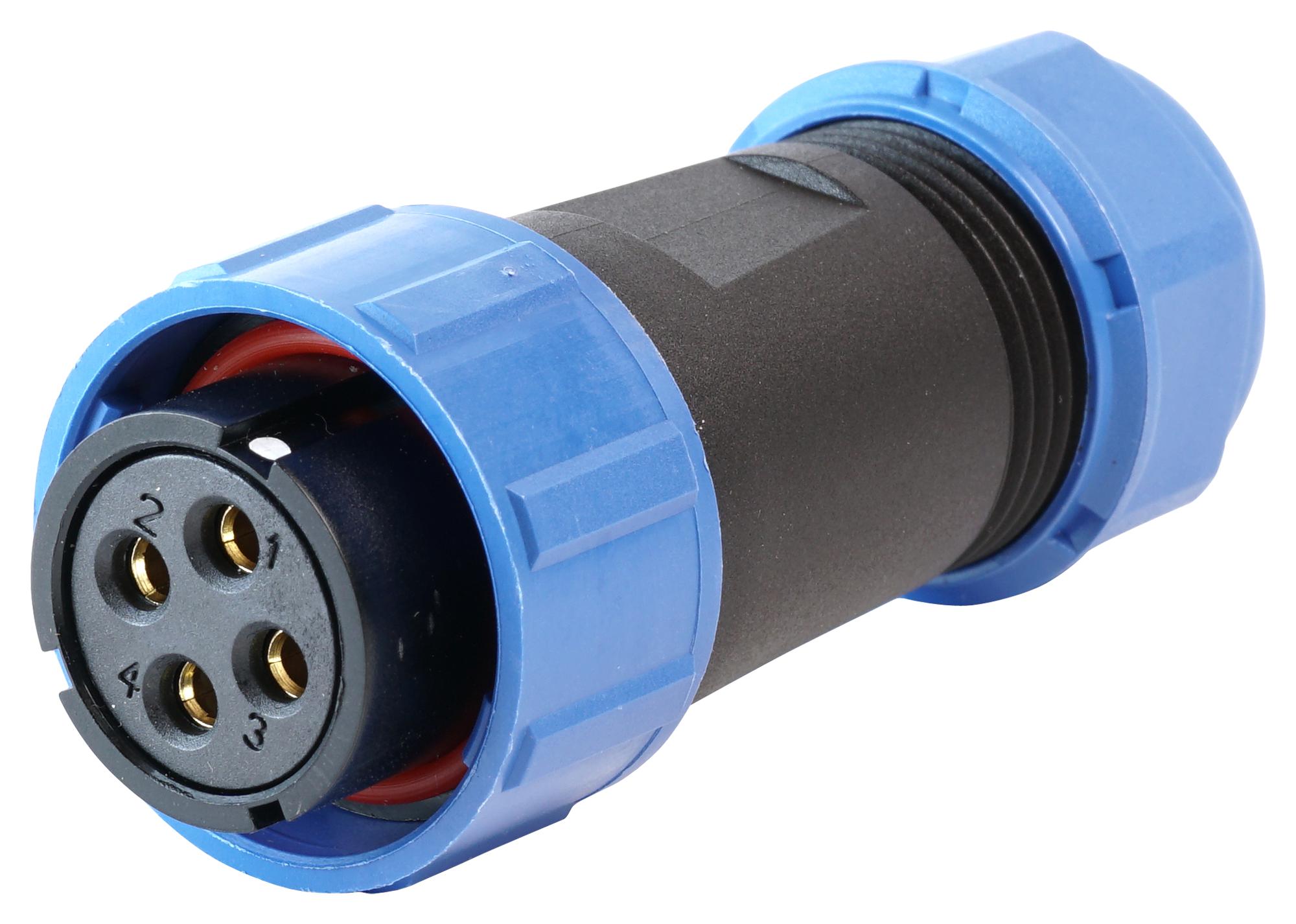 MP002673 CIRCULAR CONNECTOR, 4POS, PLUG, SCREW MULTICOMP PRO