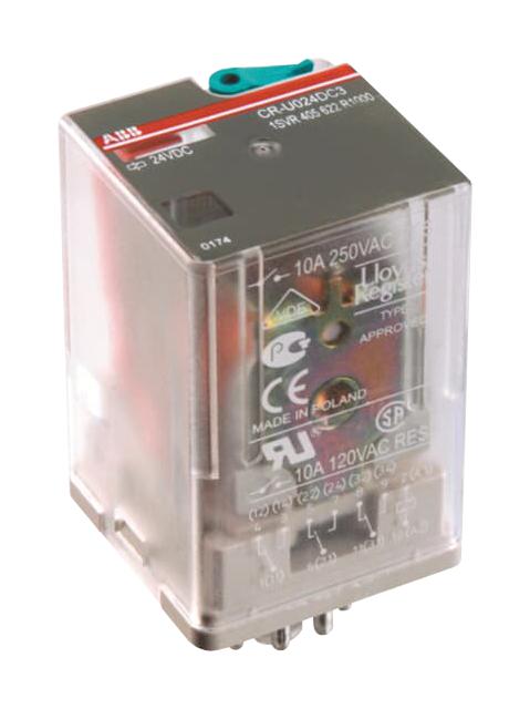 1SVR405622R1100 POWER RELAY, 3PDT, 10A, 250V, SOCKET ABB