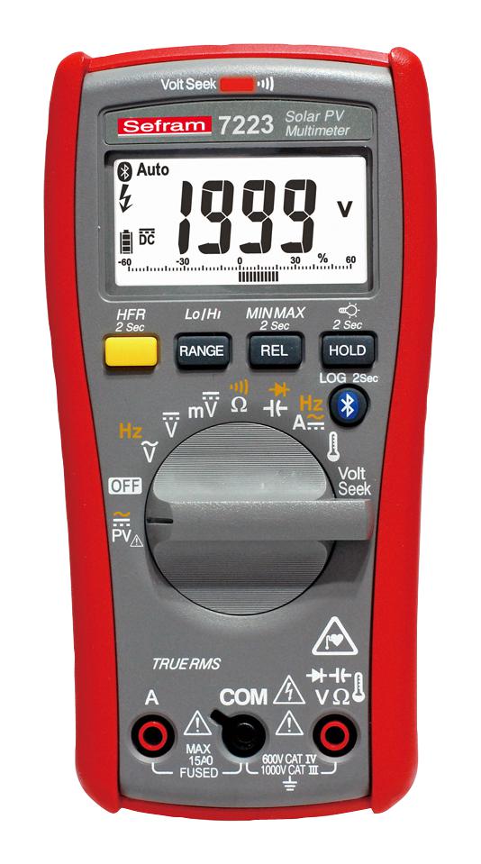 SEFRAM7223 DMM, TRMS, BLUETOOTH, 6000COUNT SEFRAM