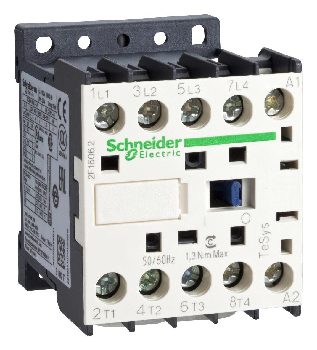LC1K09008E7 CONTACTOR, DPST, 48VAC, DIN RAIL/PANEL SCHNEIDER ELECTRIC