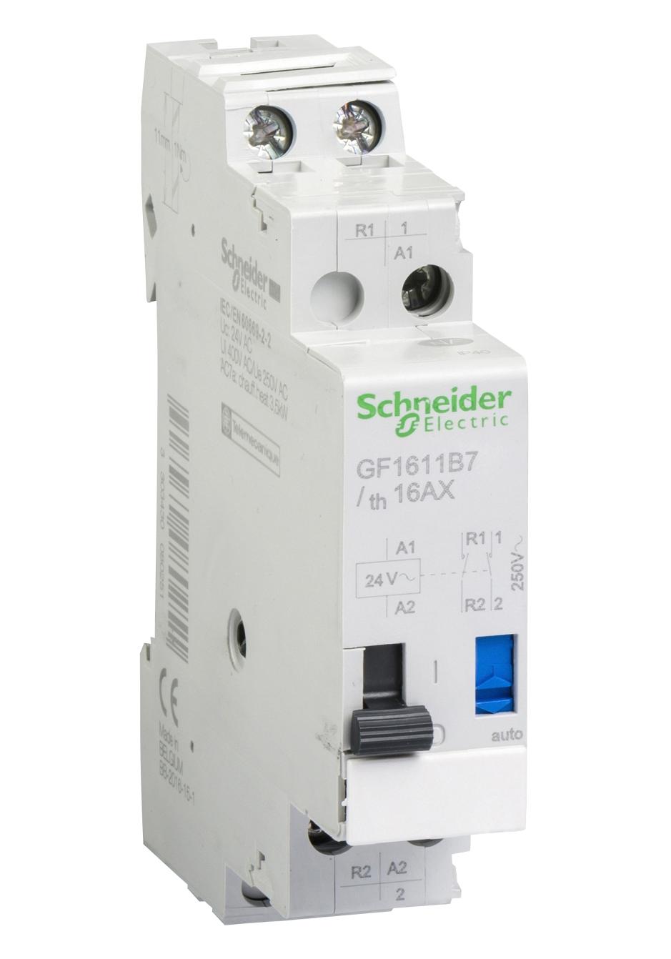 GF1611B7 IMPULSE RELAY, SPST-NO/NC, 16A, 250VAC SCHNEIDER ELECTRIC