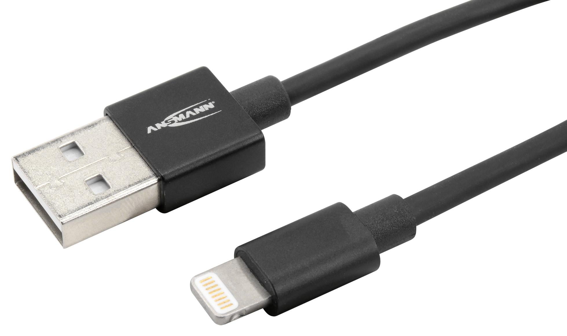 1700-0079 USB CABLE, A PLUG-LIGHTNING CONN, 2M ANSMANN