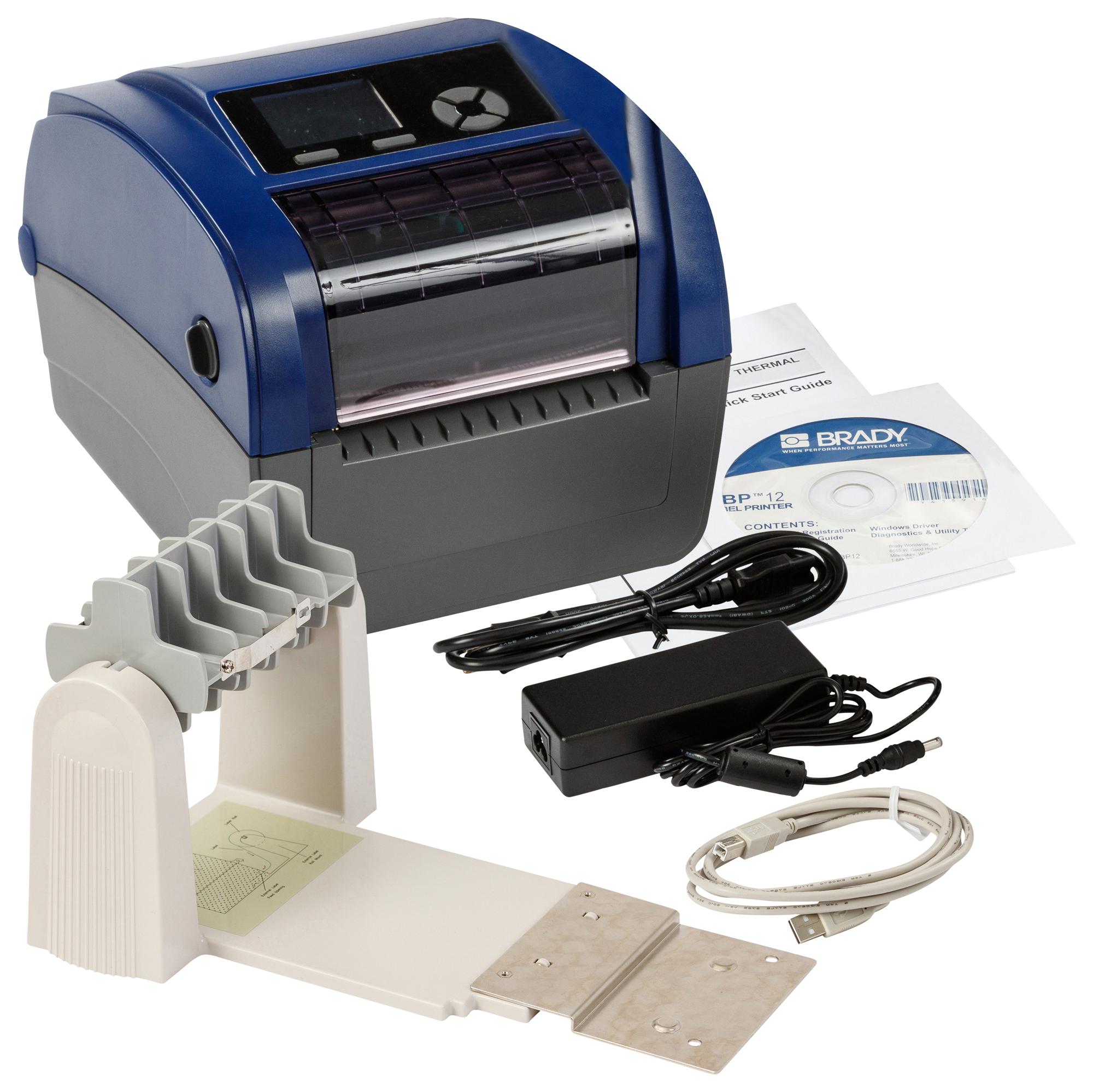 BBP12-EU+UNWINDER LABEL PRINTER, DESKTOP, 300DPI, EU BRADY